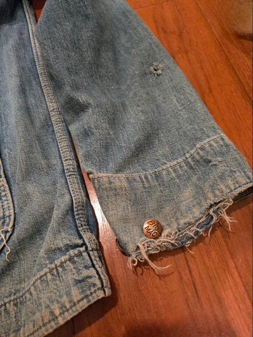 70s ビックマック　デニムカバーオール 100%コットン