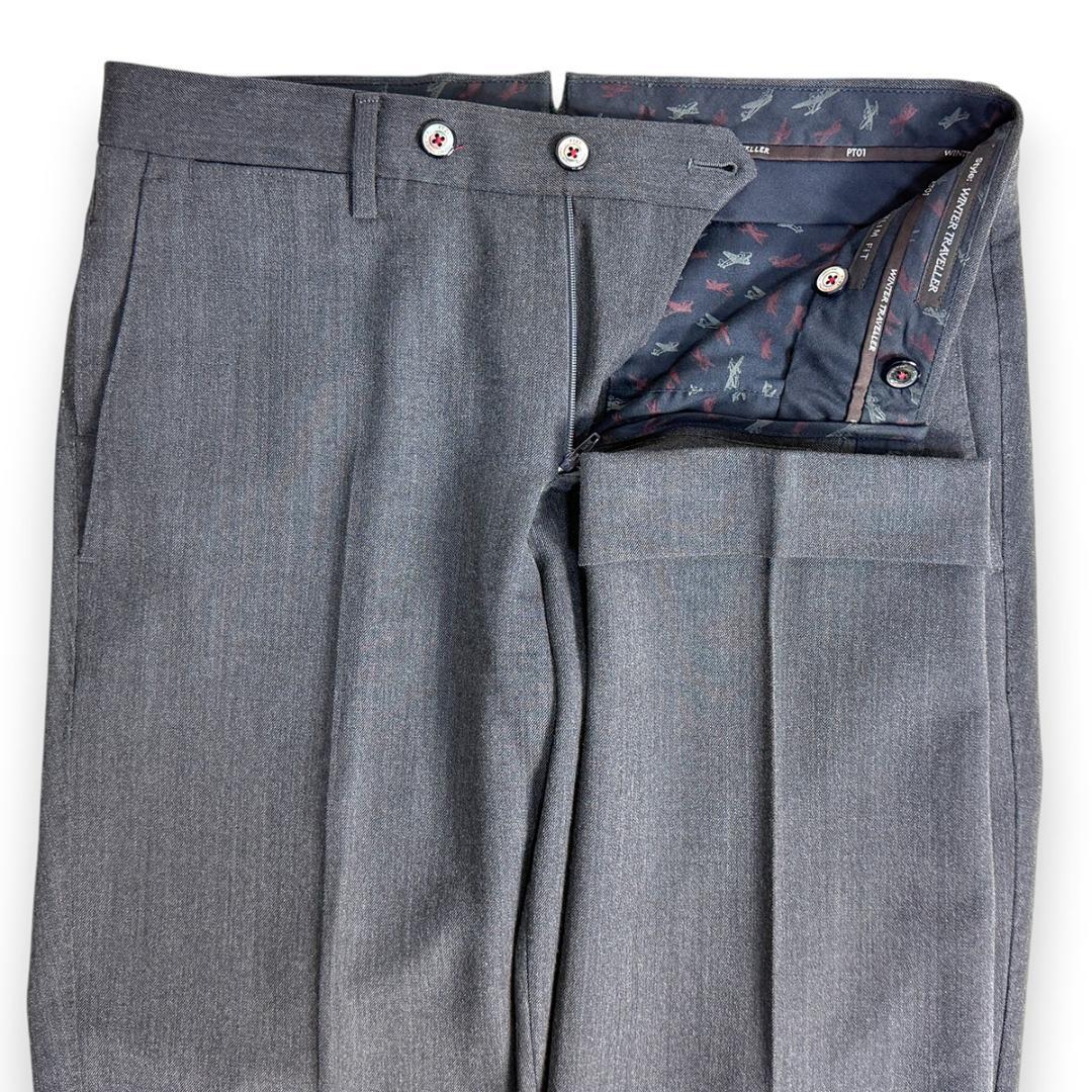 J3120美品 PT01 ビームスF ウインタートラベラー ストレッチスラックス