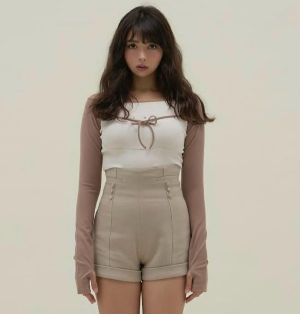 トップス andmary Alma ribbon tops