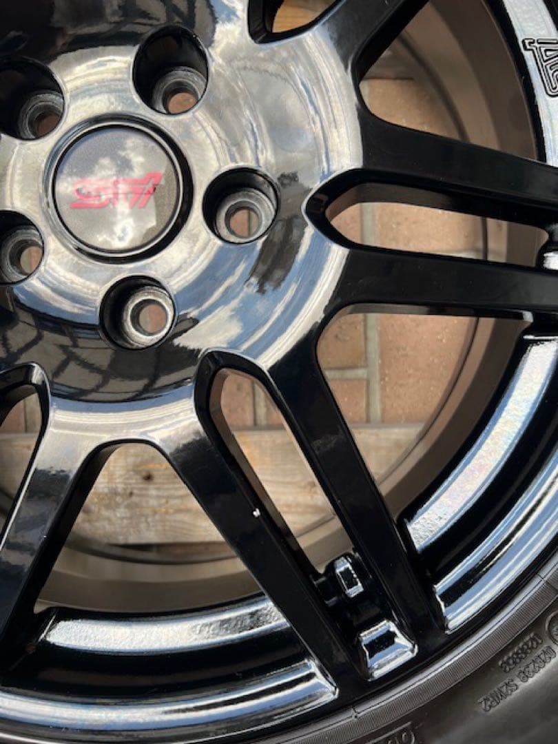 BSタイヤ+stiホイール 4本セット美品