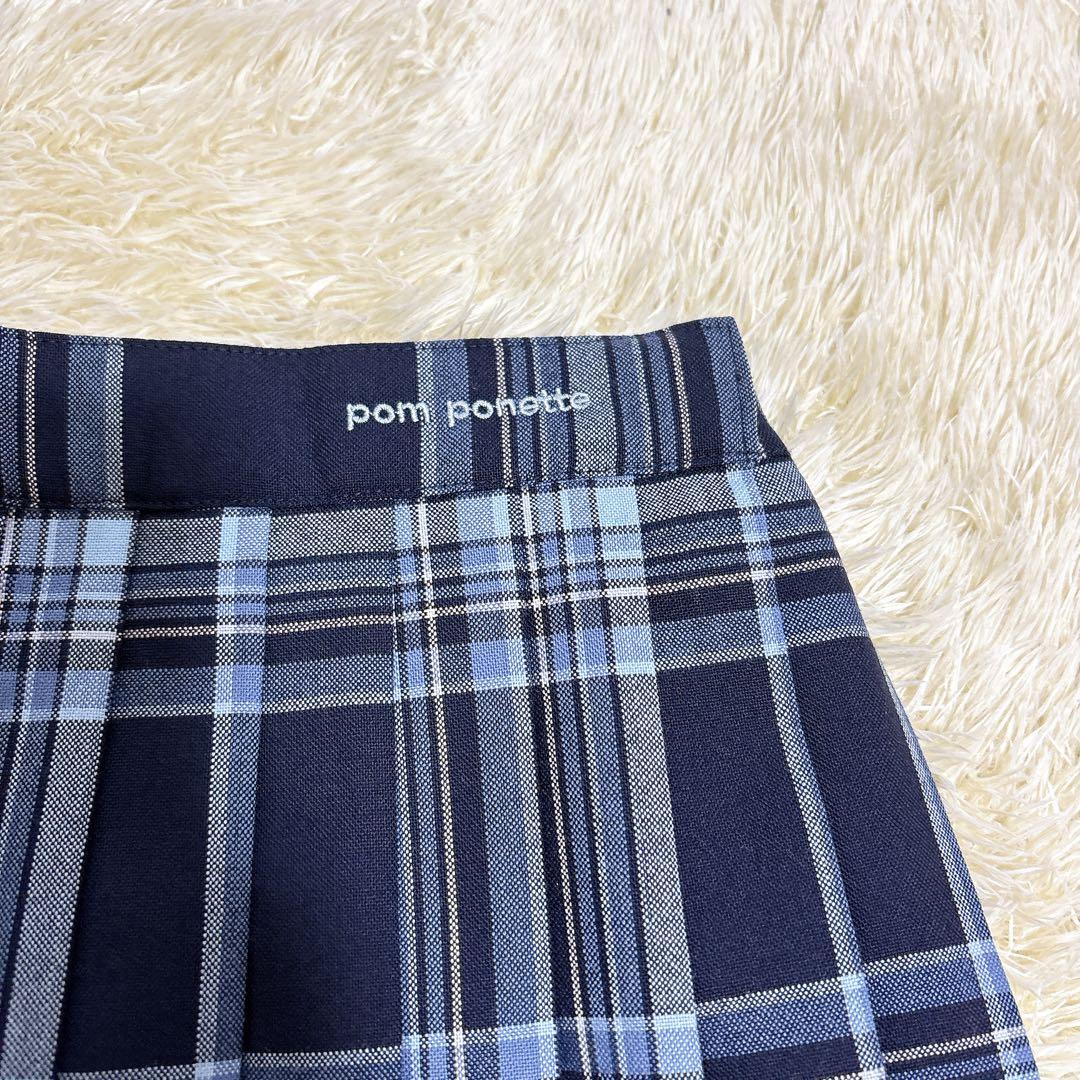 ポンポネット 140cm フォーマルスーツ 卒服　入学式 濃紺 お受験　発表会