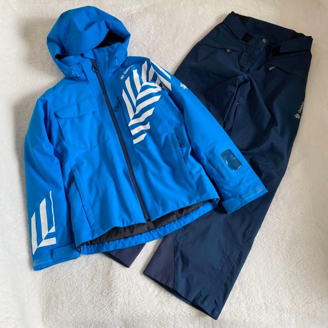 GOLDWIN BARO JACKET セットアップ　スキーウェア　青　S