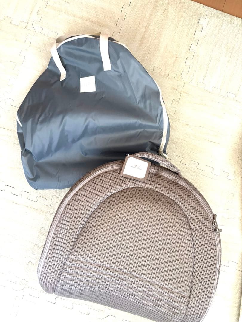 美品　ネオママイズム　ベットインベッド　グレー