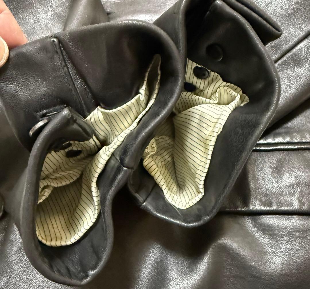 23区HOMME ラムレザー　テーラードジャケット