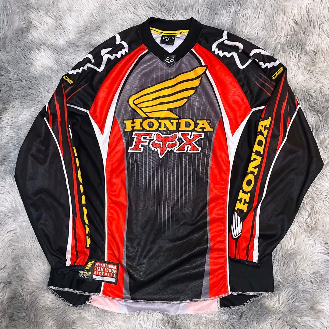 supreme元ネタ HONDA x FOX MOTOレーシングシャツ
