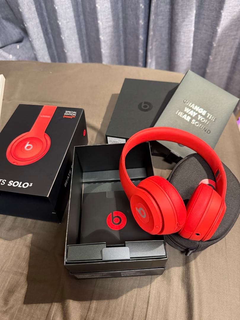 Beats Solo 3 Wireless ヘッドホン Citrus Red