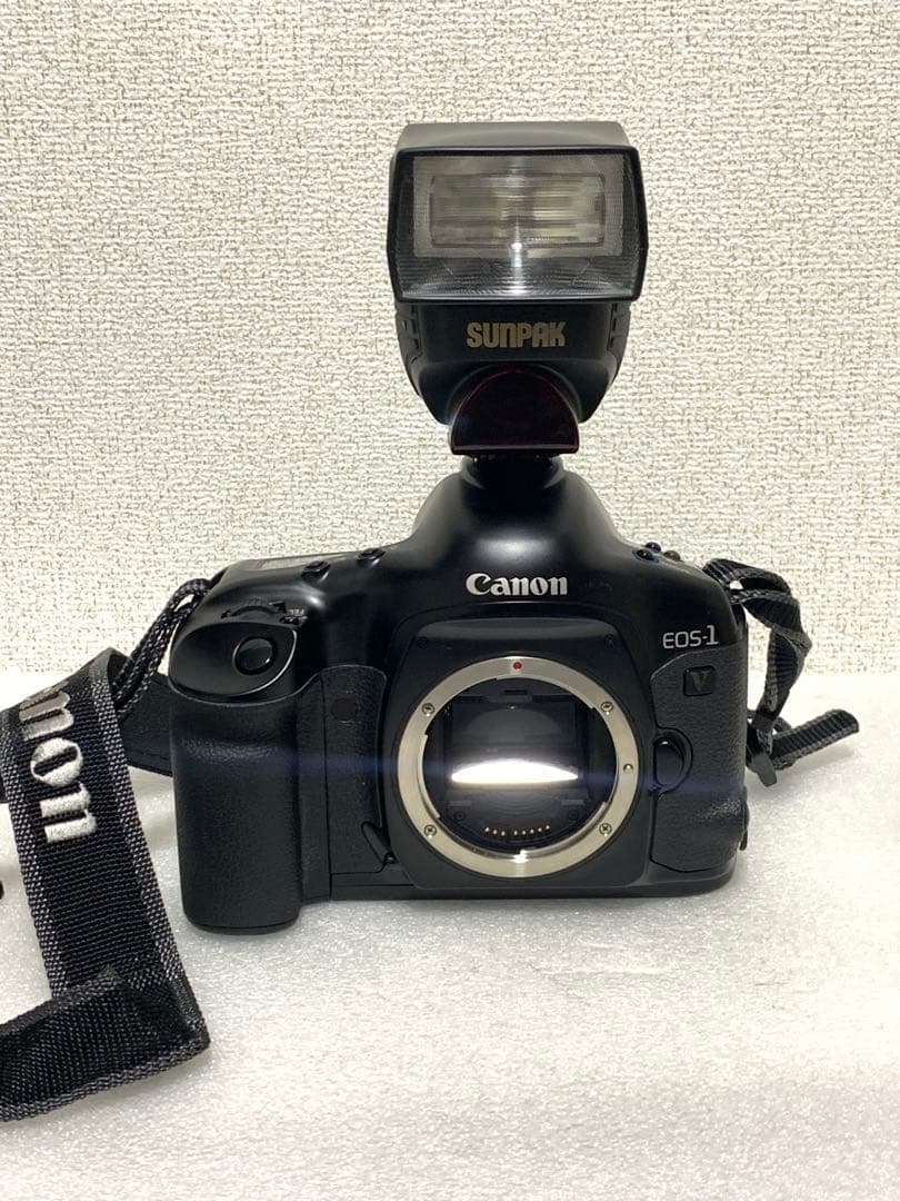 フィルムカメラ Canon EOS 1v SUNPAK PZ40X