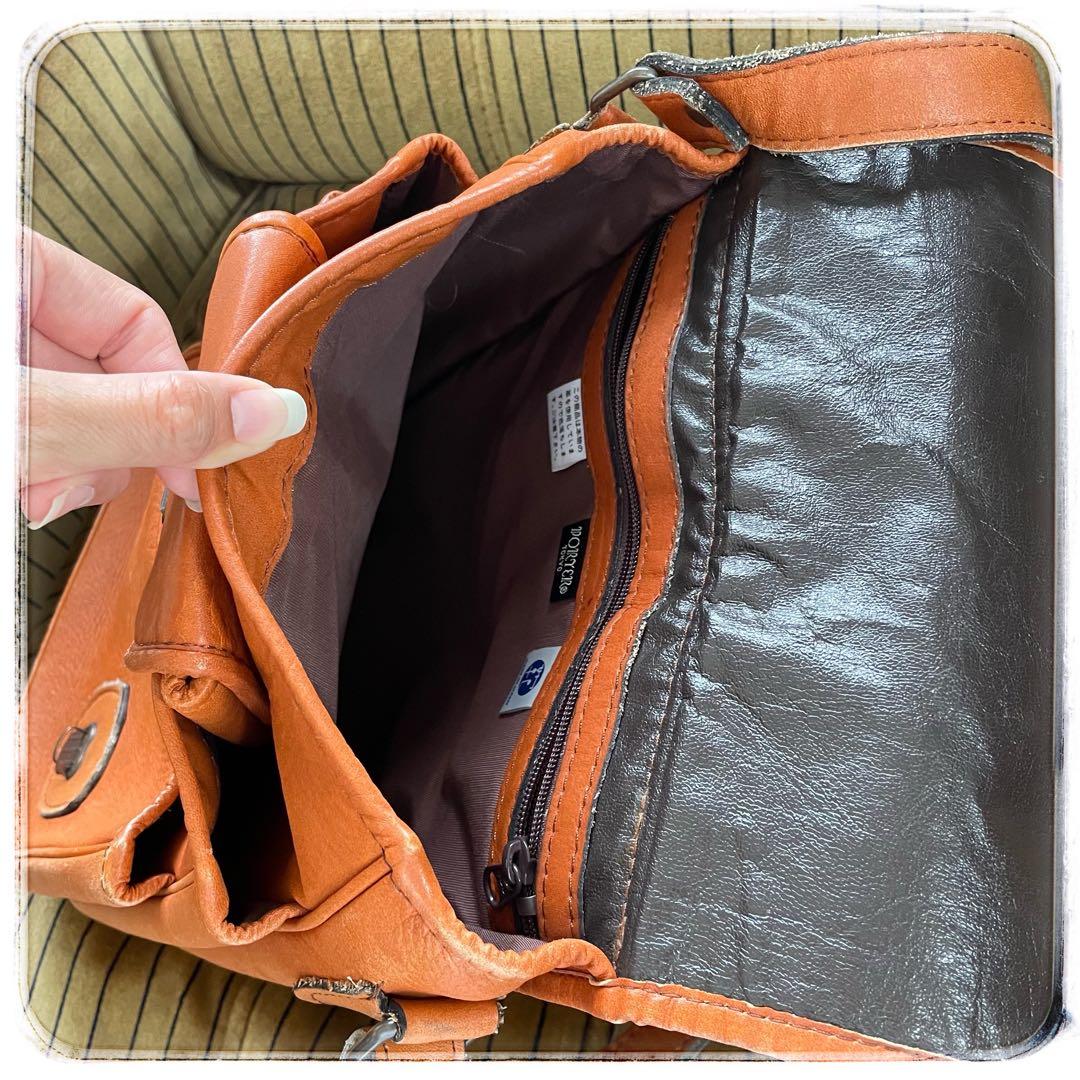 PORTER 革 レザーショルダーバッグ