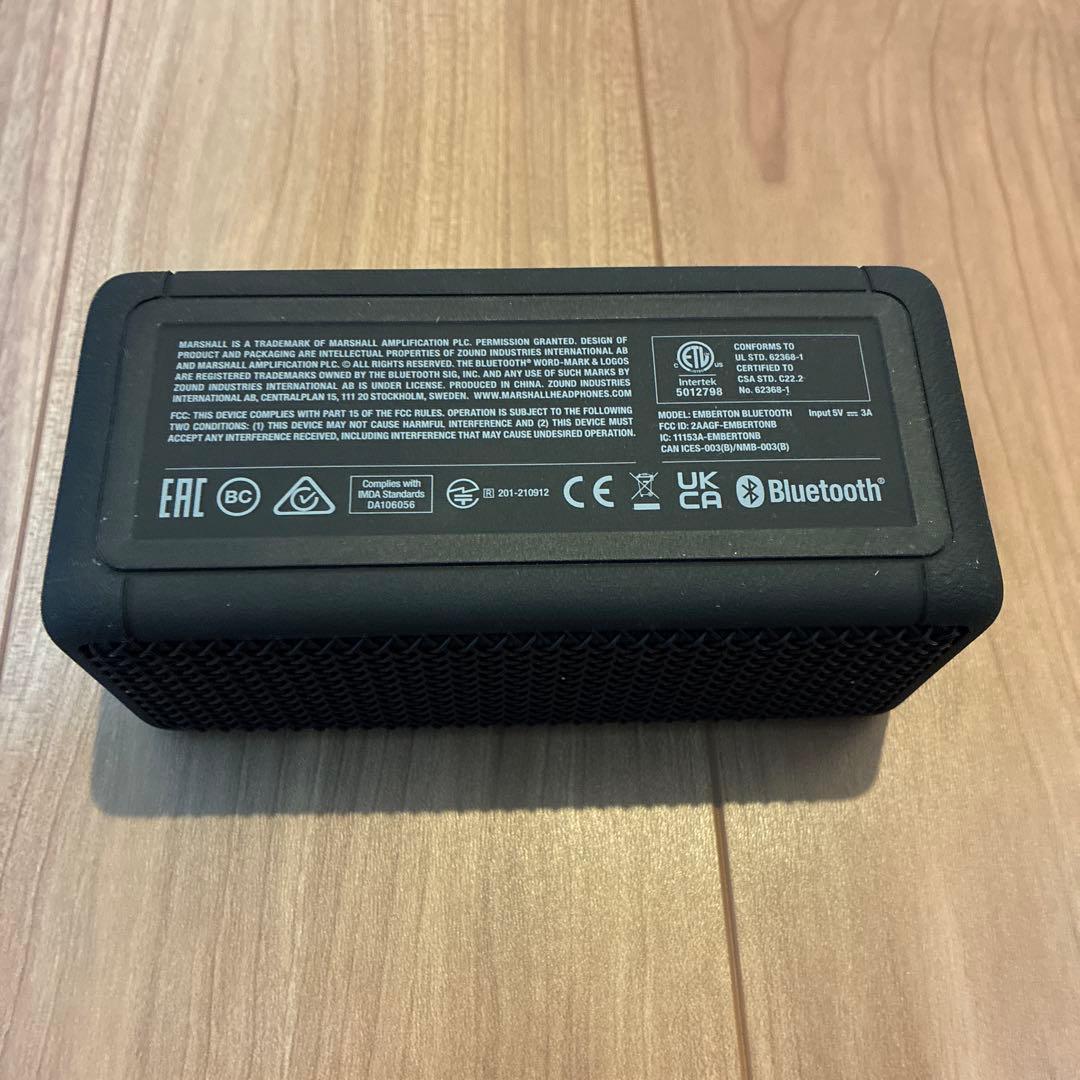 Marshall Bluetoothスピーカー ブラック