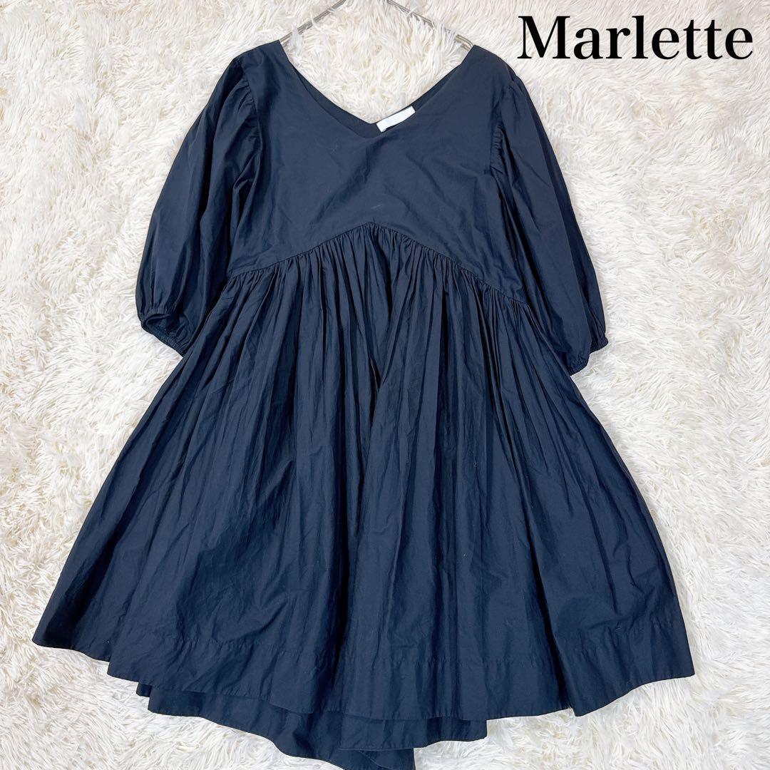 極美品 マーレット MILLER ミレー　ギャザーワンピース　XS　フレア