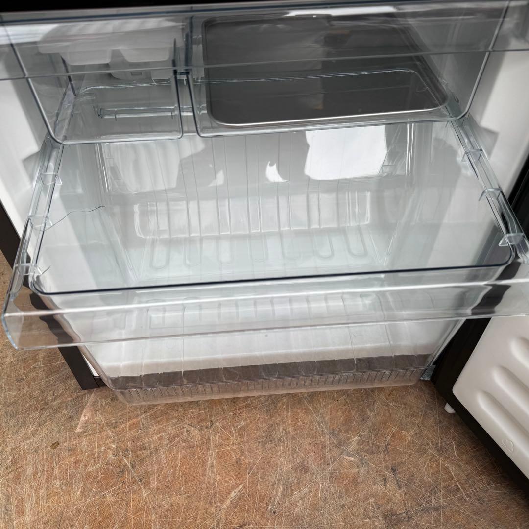 C7437★2020年製美品★ツインバード　冷蔵庫　ミラーブラック　鏡