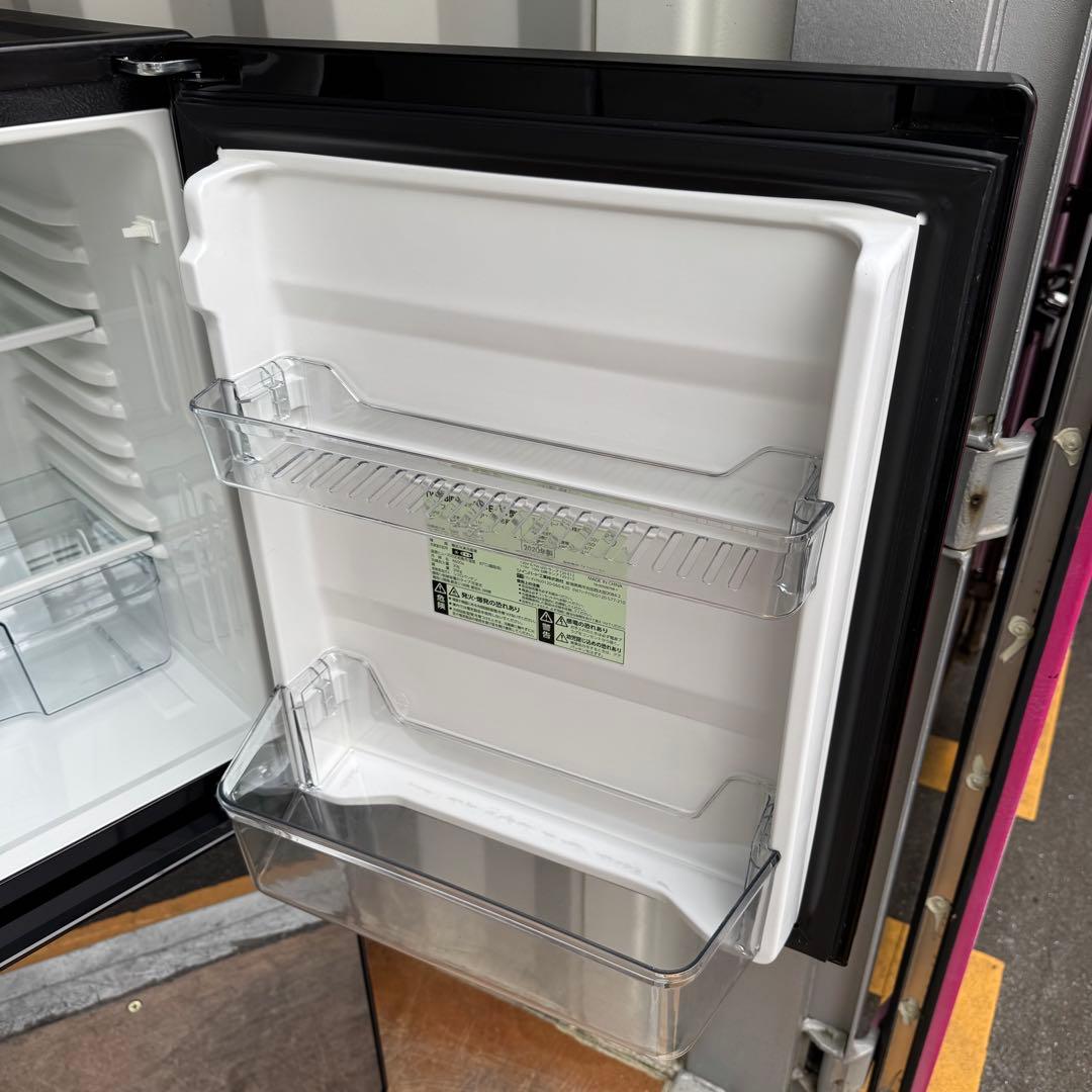 C7437★2020年製美品★ツインバード　冷蔵庫　ミラーブラック　鏡