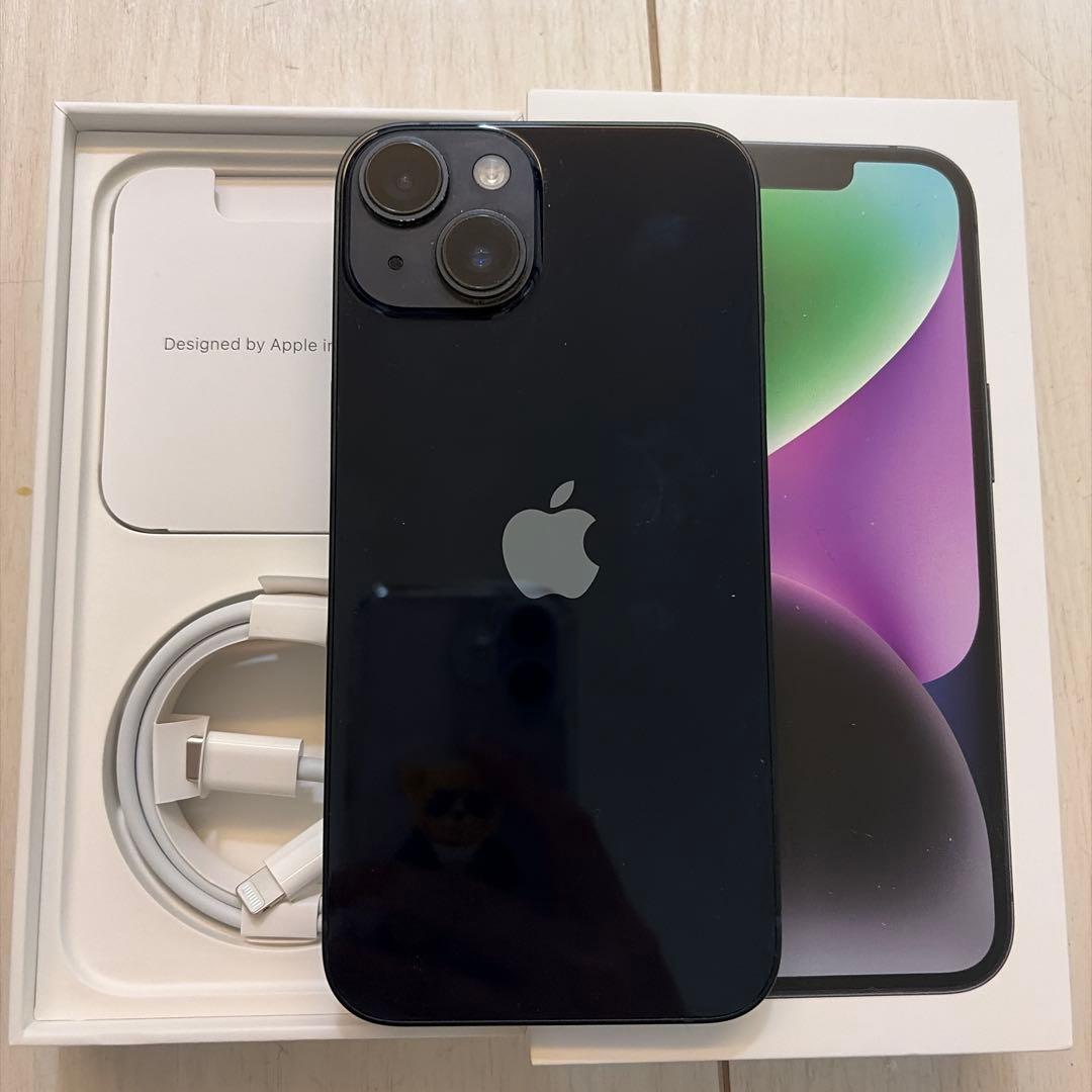 週末お値下げ!!!✷美品✷Apple iPhone 14 ブラック 本体