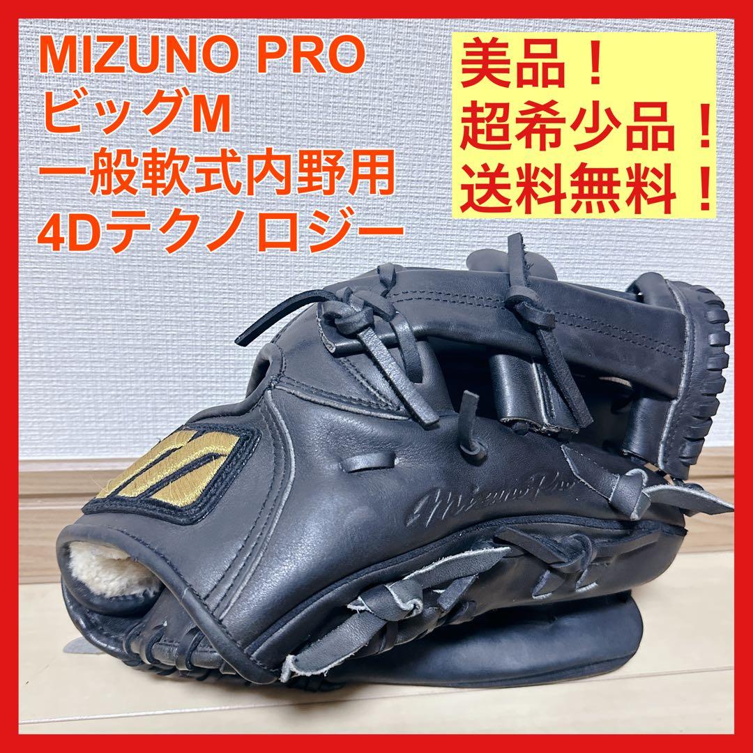 ビッグM Mizuno Pro ミズノプロ 一般軟式 内野用 グローブ 美品