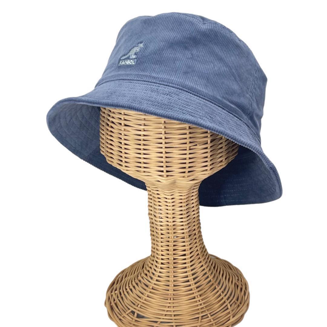 SALE❄️BIGサイズ　KANGOL　コーデュロイ　ハット　水色系　XLサイズ