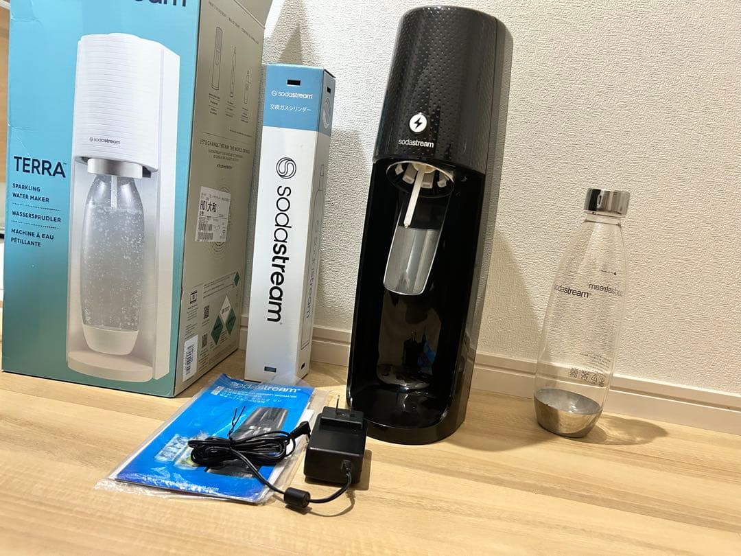 sodastream Sourcepower 自動炭酸水メーカー 黒