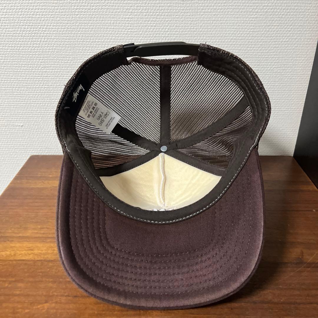 stussy メッシュキャップ　ブラウン