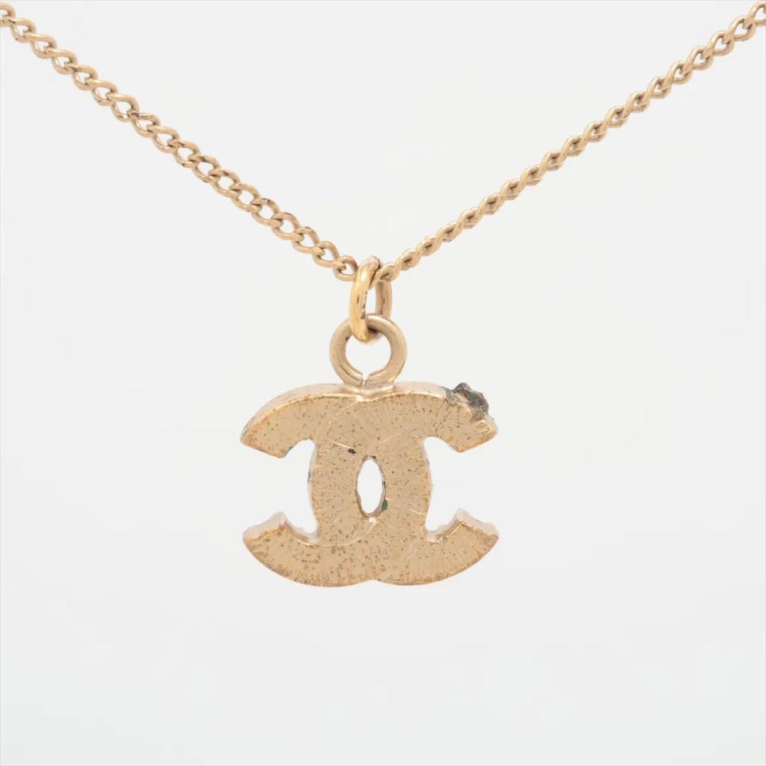 CHANEL ココマーク　10A ネックレス　ストーン　ゴールド　シャネル
