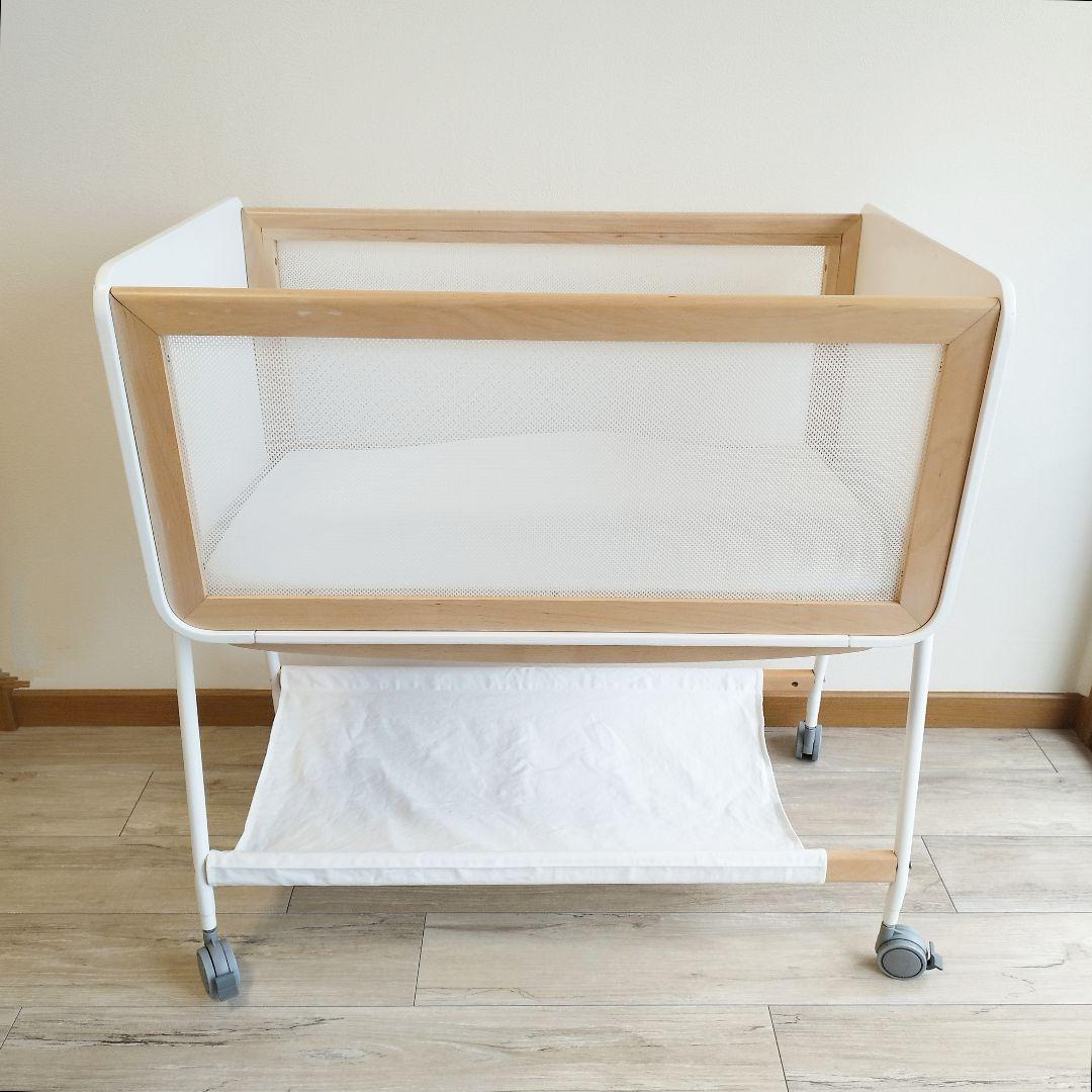 リリワゴンⅡ 大和屋 ベビーベット ゆりかご 新生児 取説付 おしゃれ