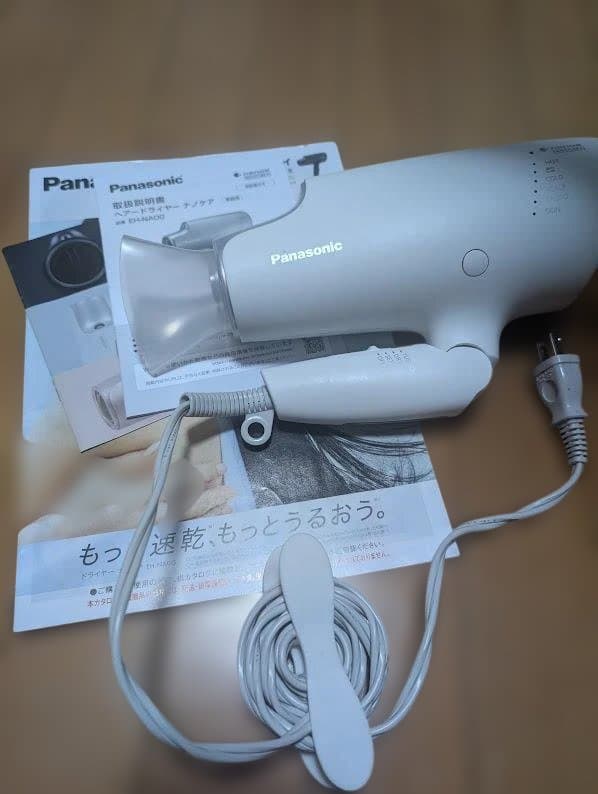 【美品】ナノケア ドライヤー EH-NA0G ホワイト 付属品完