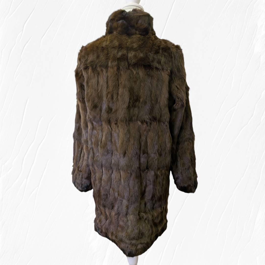 BALMAIN バルマン 毛皮 コート リバーシブル シルク１００％ ９号サイズ