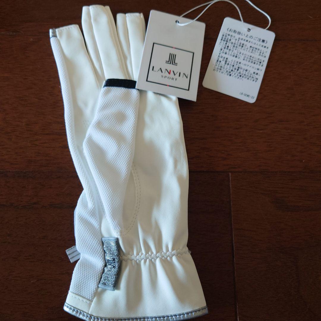 LANVIN SPORT ゴルフグローブ ホワイト