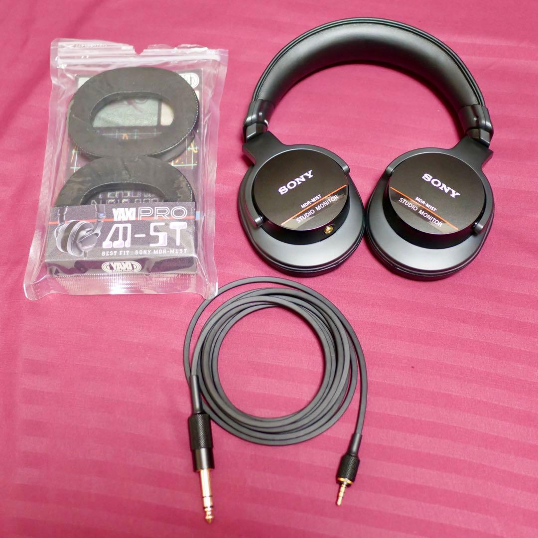 【美品】SONY MDR-M1ST 【YAXIイヤーパッドほぼ新品付】