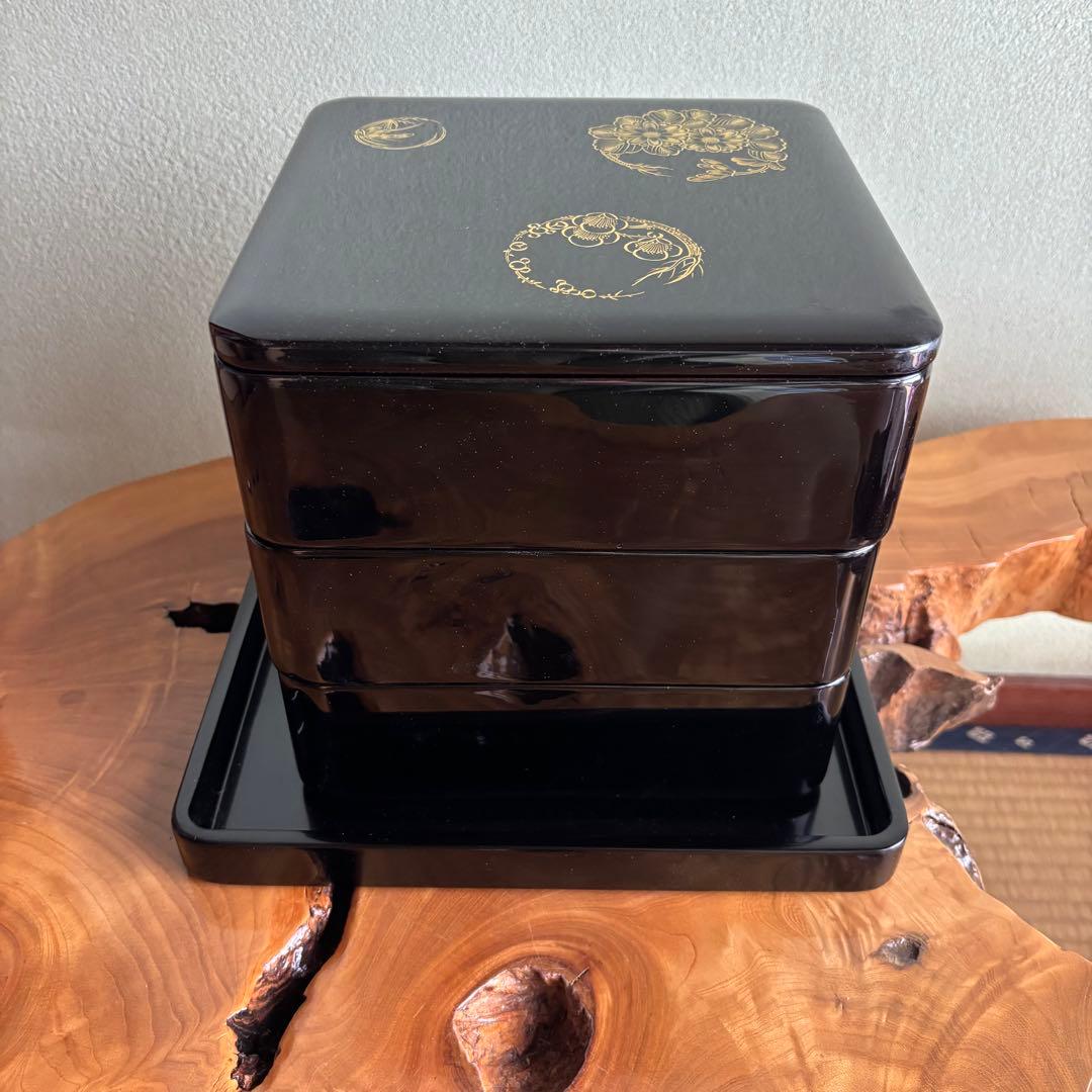 越前塗 御重箱 越前漆器 三段重