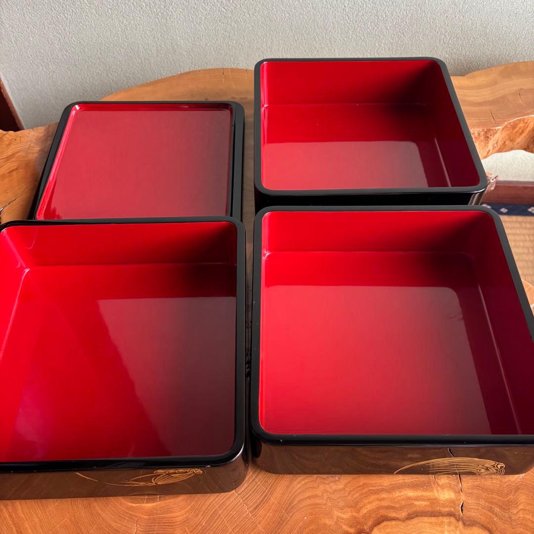 越前塗 御重箱 越前漆器 三段重