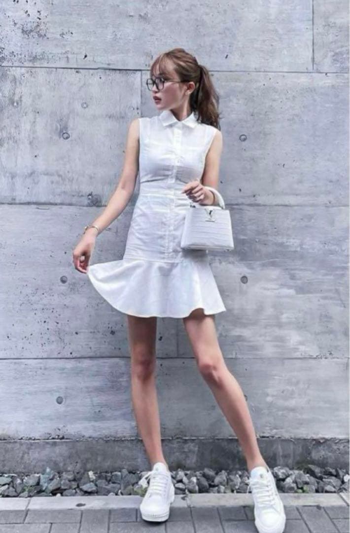 シェリエ　sheller シャツワンピース