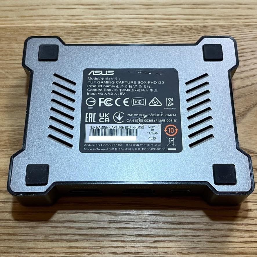 ASUS TUF Gaming Capture Box FHD120 Mac対応