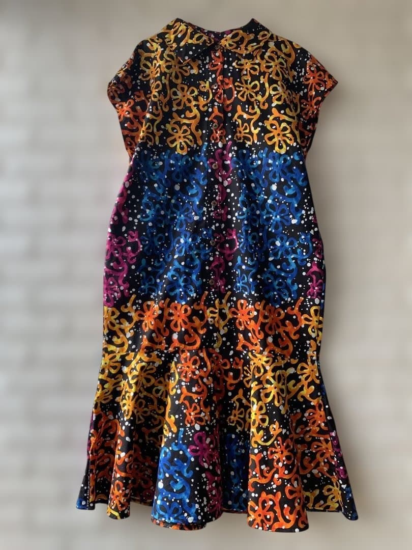 アフリカン　マーメイドワンピース