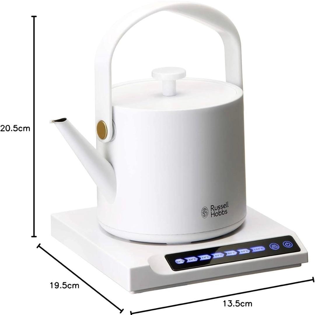 ラッセルホブス 7106JP-WH ティーケトル ホワイト 温度調整 電気ケトル