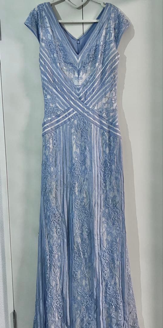 MMM【TADASHI SHOJI】ライトブルー レース ドレス