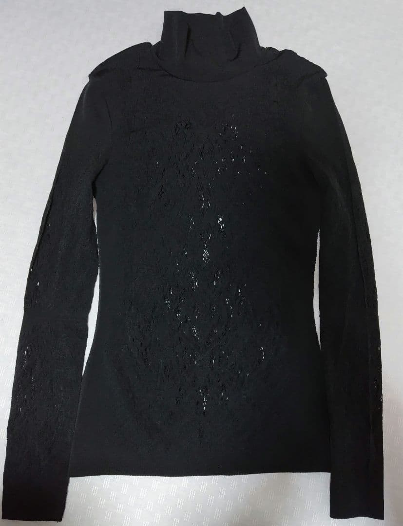 JEAN PAUL GAULTIER 黒 カットソー 長袖 モックネック