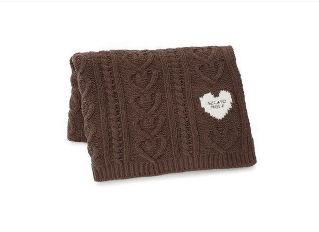 新品☆ジェラートピケ ハートアラン ブランケット 2025バレンタイン