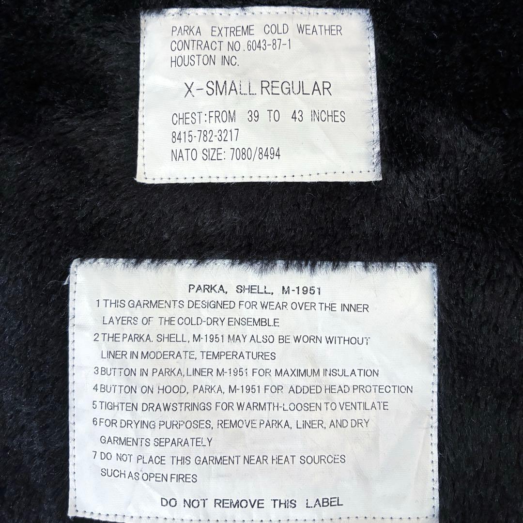HOUSTON 米軍 M-51パーカ モッズコート（5409M） XSサイズ