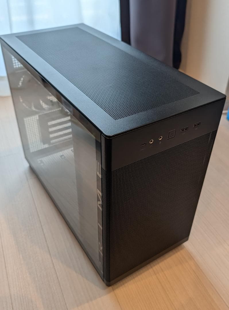 ASUS AP201 PRIME TG CASE ブラック PCケース