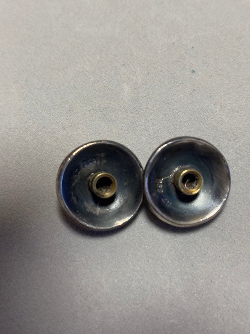 ALZUNI クロスボールコンチョ　シルバー950 2個セット！