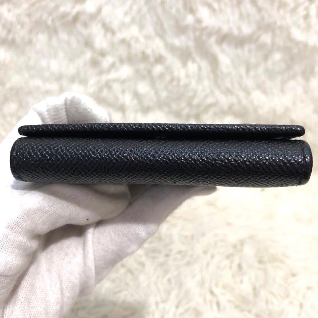 未使用✨ブルガリ レザー　6連キーケース　 キーリング付き　 ブラック