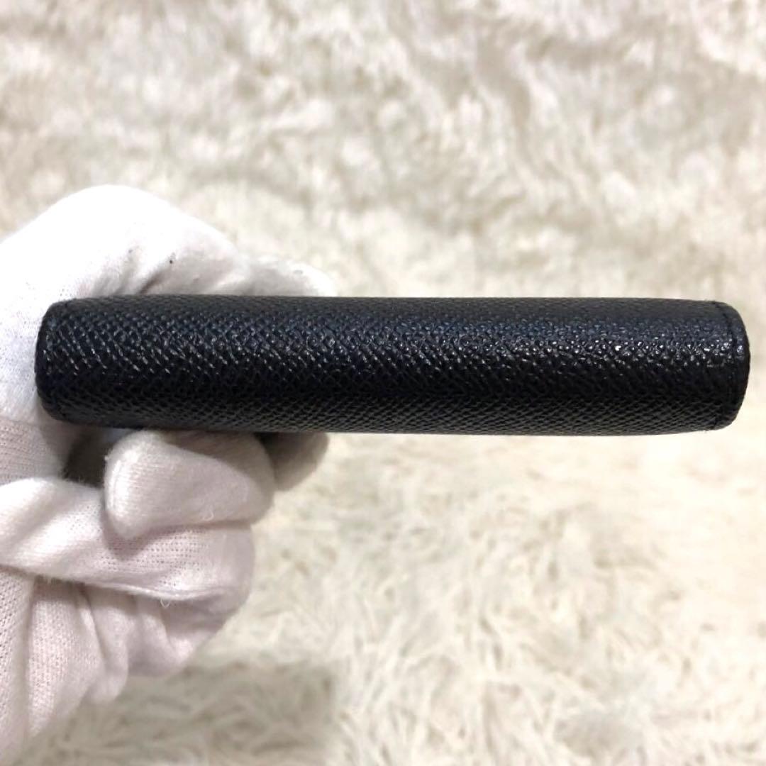 未使用✨ブルガリ レザー　6連キーケース　 キーリング付き　 ブラック