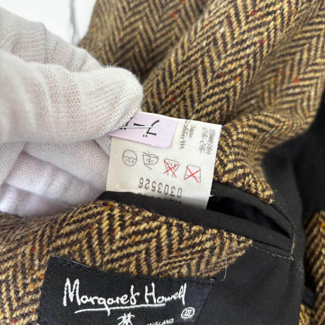 MARGARET HOWELL ✨極美品テーラードジャケット　ヘリンボーン　2B