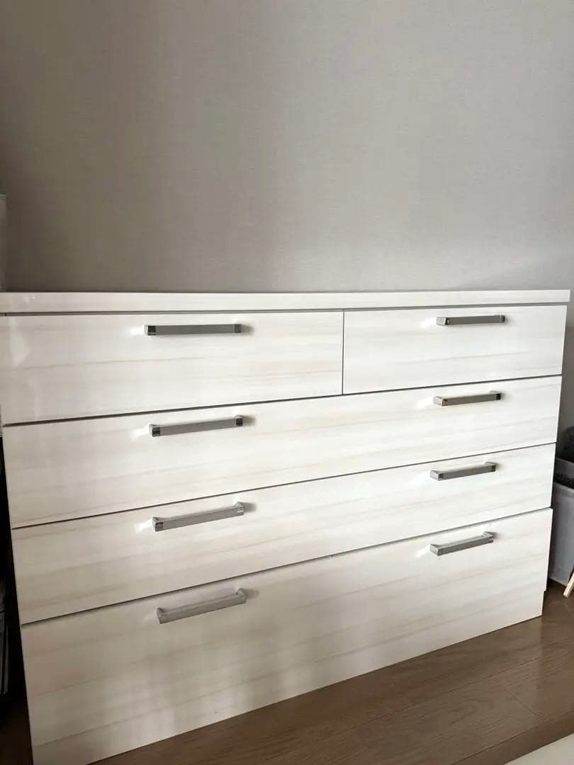 チェスト　韓国風　シック　120 モダン　箪笥　ホワイト　ベージュ　グレージュ