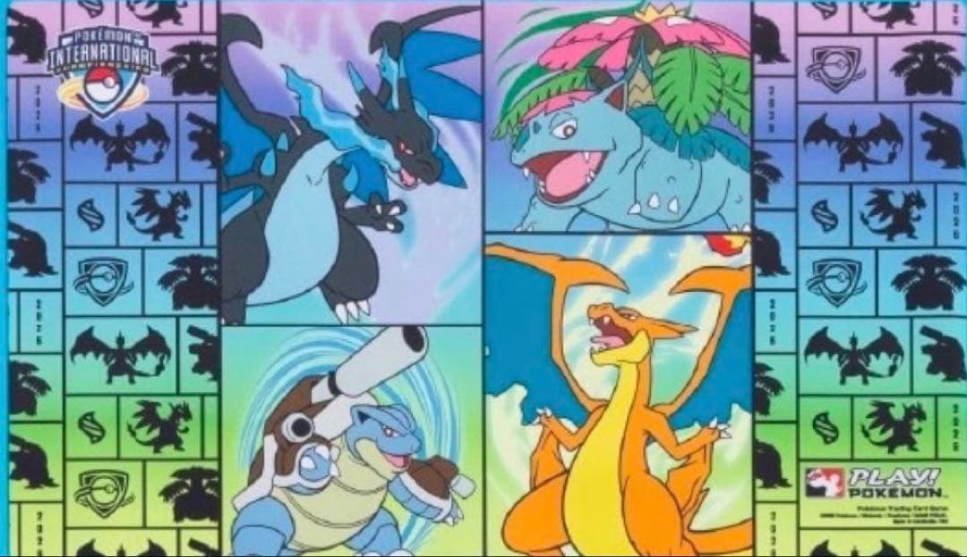 【海外公式】EUIC ロンドン ポケモンセンター限定 プレイマット 御三家①