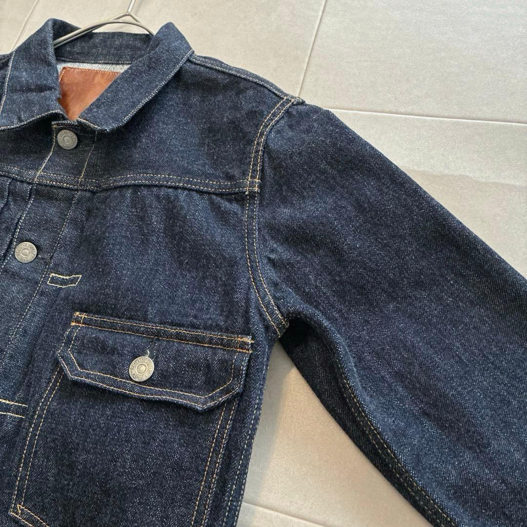 美品 LENO リノ 1stタイプ デニムジャケットGジャン 濃紺 03 sc5