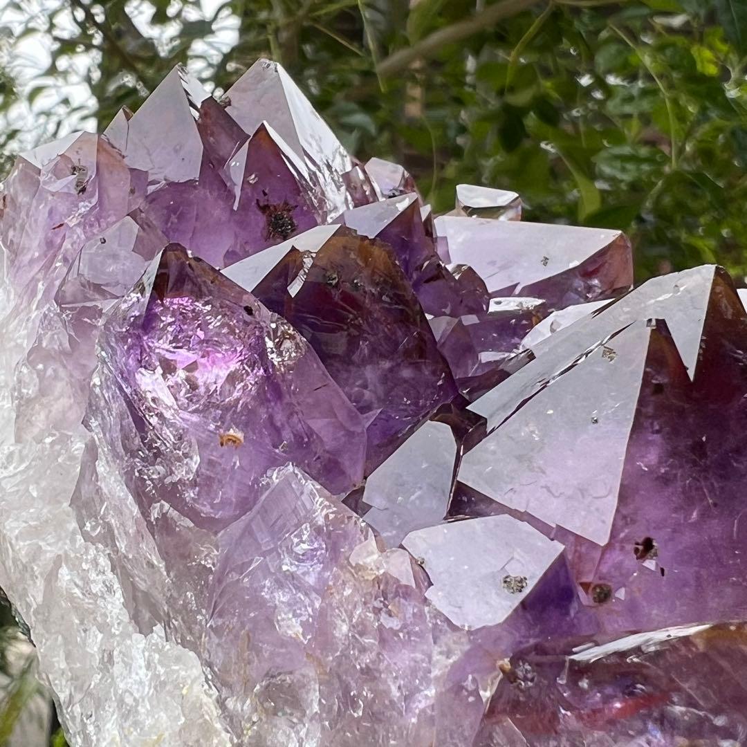 ✳️超希少‼️紫水晶とレッドの煌めき✨レッドファントム アメジストクラスター 天然石