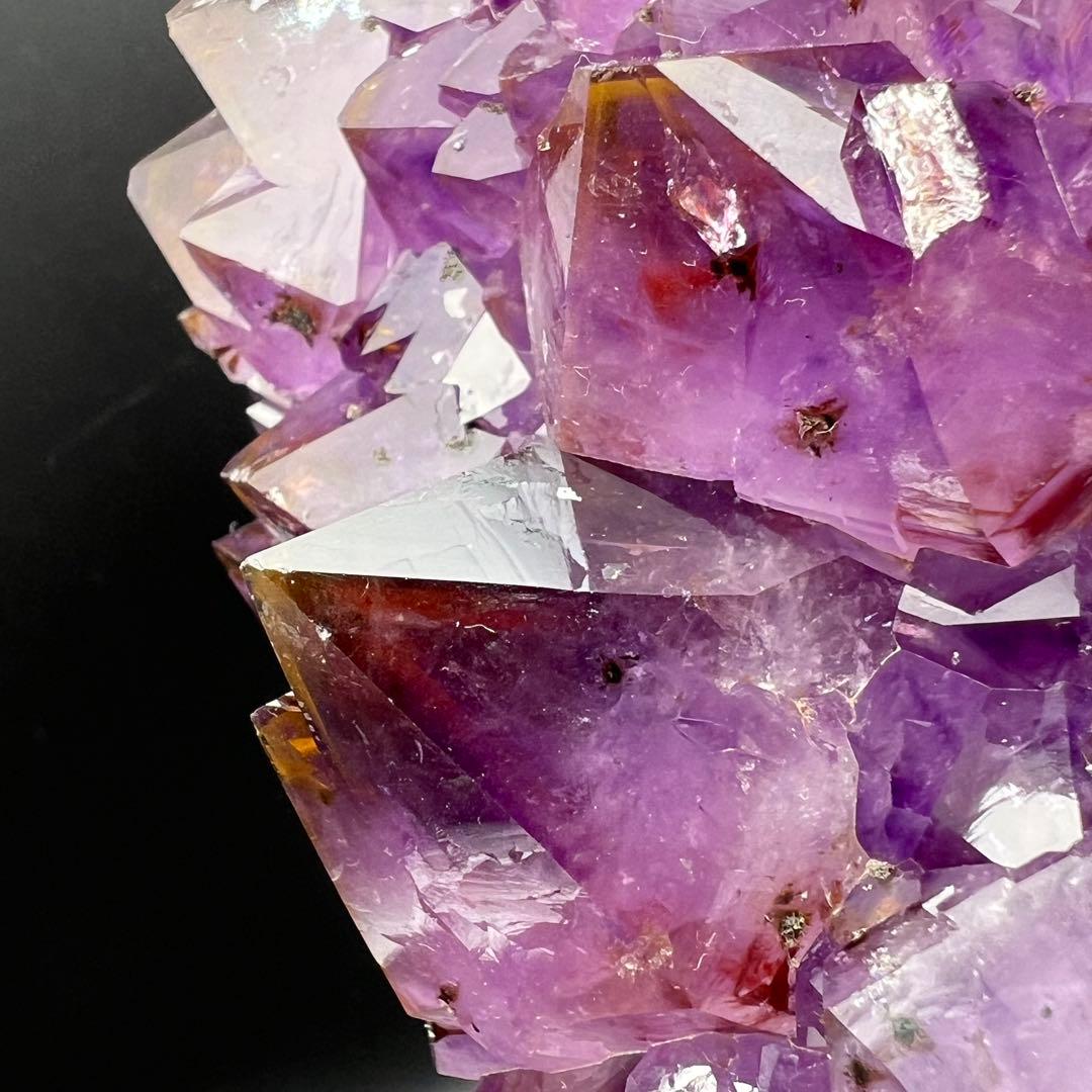 ✳️超希少‼️紫水晶とレッドの煌めき✨レッドファントム アメジストクラスター 天然石