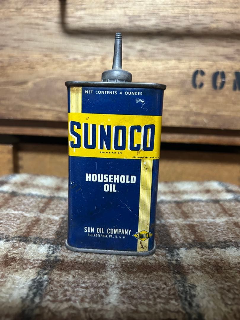 タ*ー様 SUNOCO HOUSEHOLD OIL ビンテージ缶 世田谷ベース