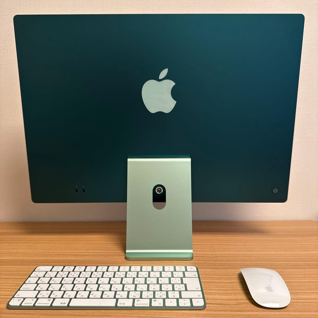【超美品】iMac M3チップ搭載 256GB グリーン