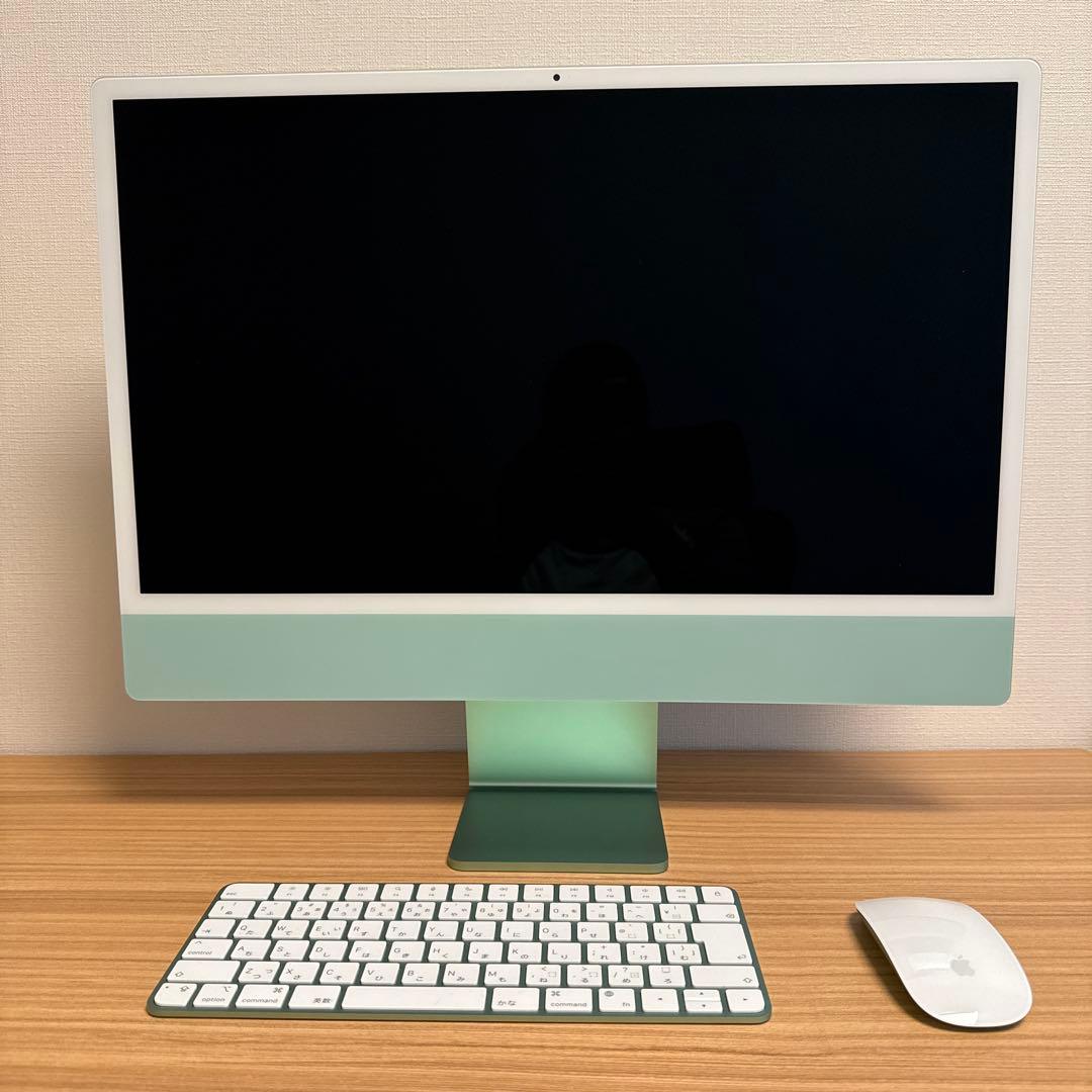 【超美品】iMac M3チップ搭載 256GB グリーン